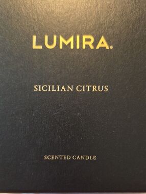 Sicilian Citrus Scented Candle - Black & Gold